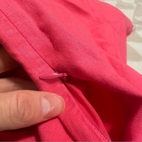 NWOT j crew scalloped shift dress guava - Picture 4 of 4